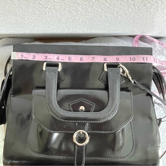 FURLA Vintage Black Leather Shoulder Bag - Picture 5 of 16